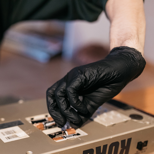 Gloveworks Industrial Black Nitrile Gloves from AMMEX.