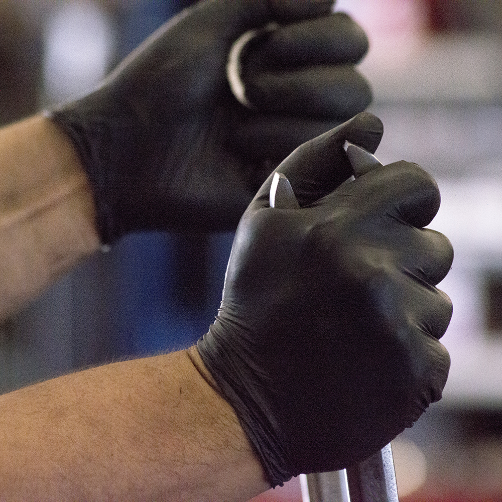 Gloveworks Industrial Black Nitrile Gloves from AMMEX.